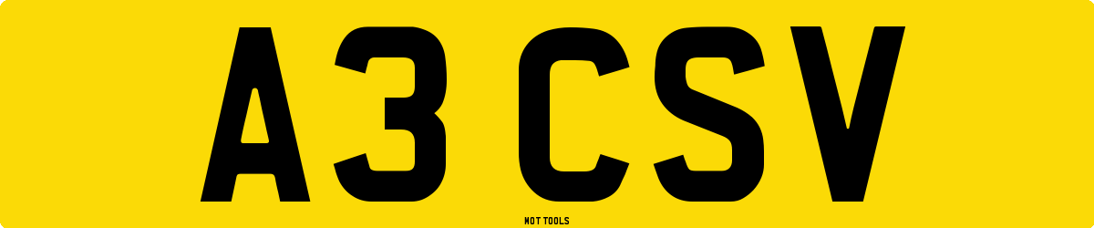 A3CSV MOT Check
