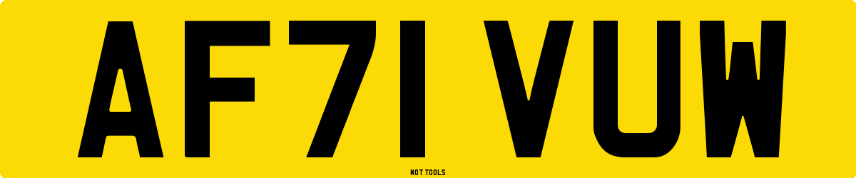 AF71VUW MOT Check