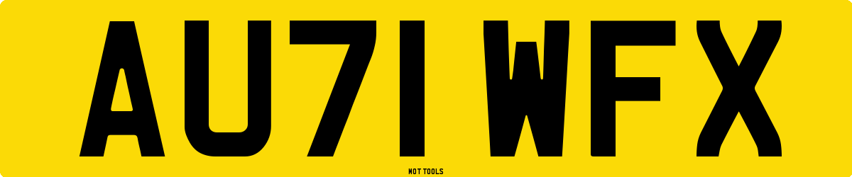 AU71WFX MOT Check