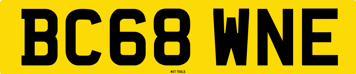 BC68WNE MOT Check