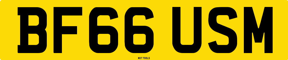 BF66USM MOT Check