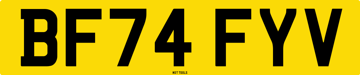 BF74FYV MOT Check