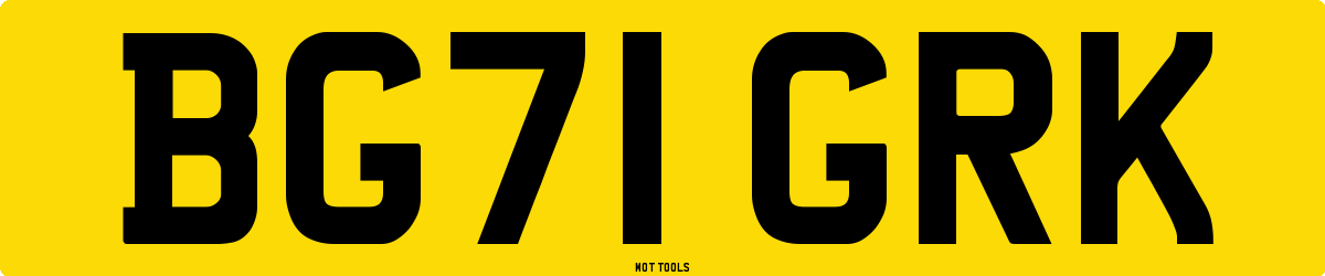 BG71GRK MOT Check