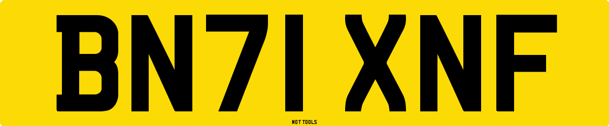 BN71XNF MOT Check