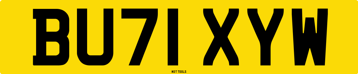 BU71XYW MOT Check