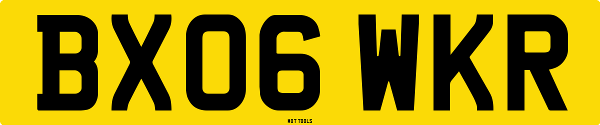 BX06WKR MOT Check