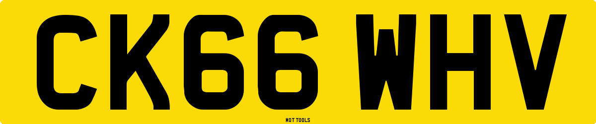 CK66WHV MOT Check
