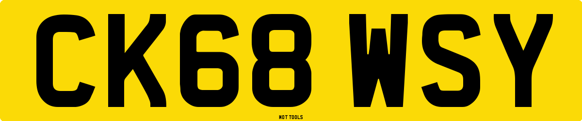 CK68WSY MOT Check