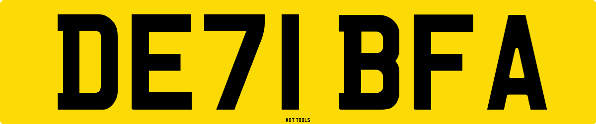 DE71BFA MOT Check