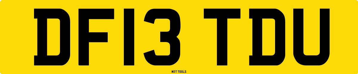 DF13TDU MOT Check