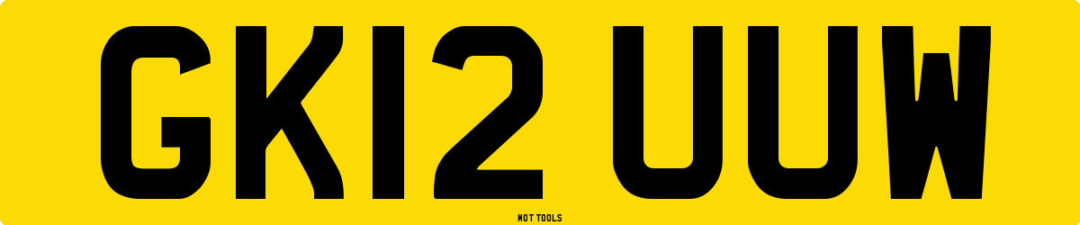 GK12UUW MOT Check