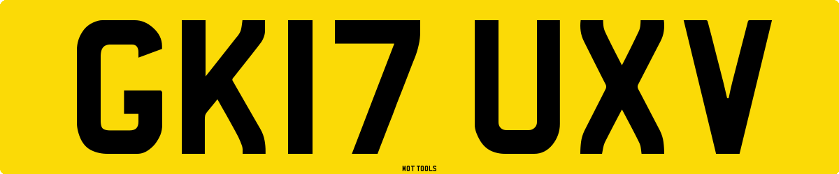 GK17UXV MOT Check
