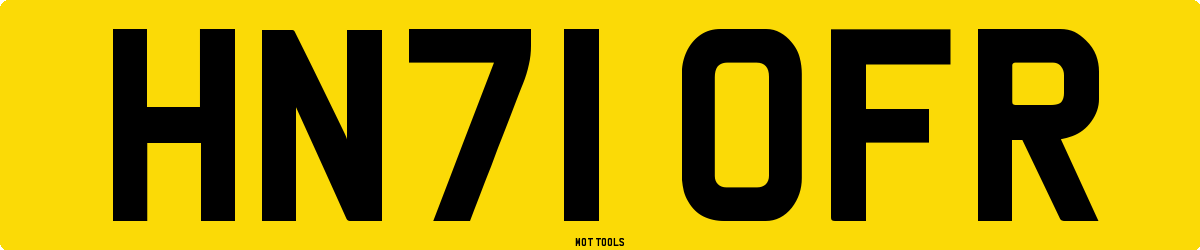 HN71OFR MOT Check