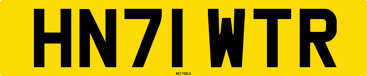 HN71WTR MOT Check