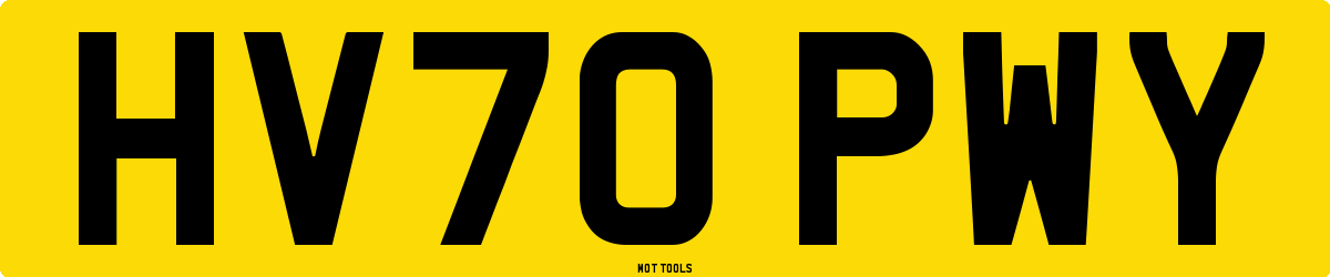 HV70PWY MOT Check