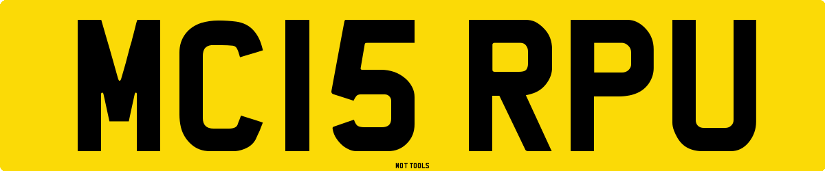 MC15RPU MOT Check