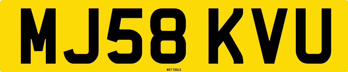 MJ58KVU MOT Check