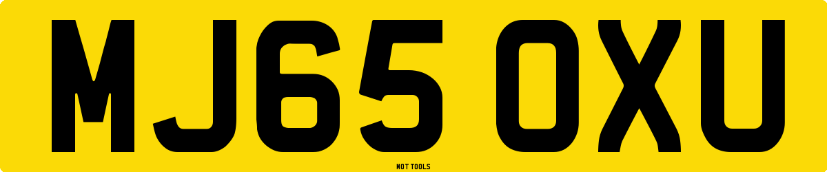MJ65OXU MOT Check