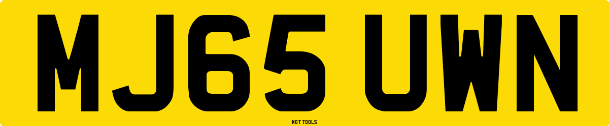 MJ65UWN MOT Check
