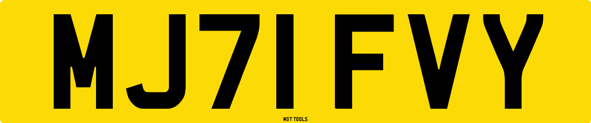 MJ71FVY MOT Check