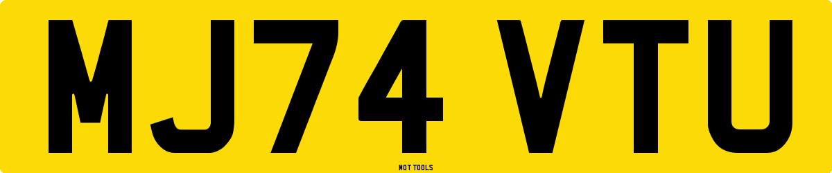 MJ74VTU MOT Check