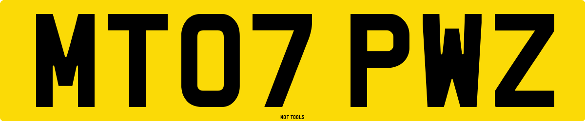 MT07PWZ MOT Check