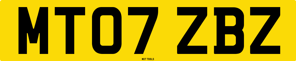 MT07ZBZ MOT Check