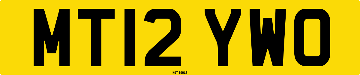 MT12YWO MOT Check