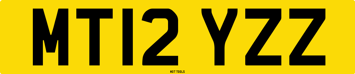 MT12YZZ MOT Check