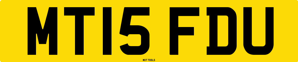 MT15FDU MOT Check