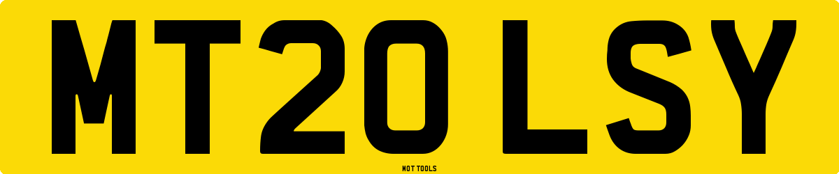 MT20LSY MOT Check