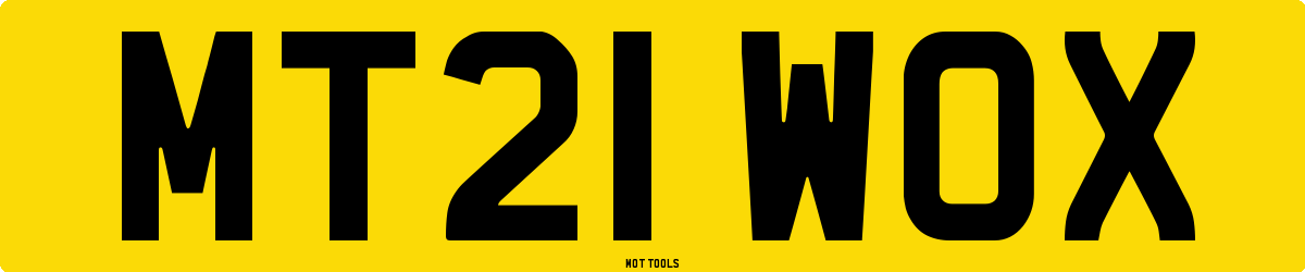 MT21WOX MOT Check
