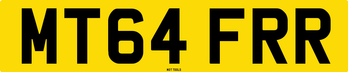 MT64FRR MOT Check