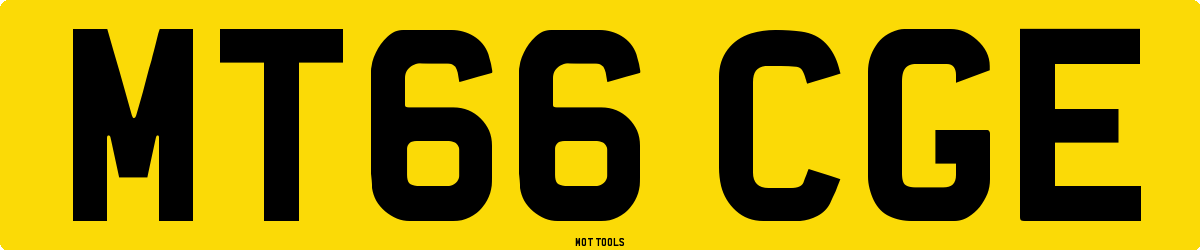 MT66CGE MOT Check
