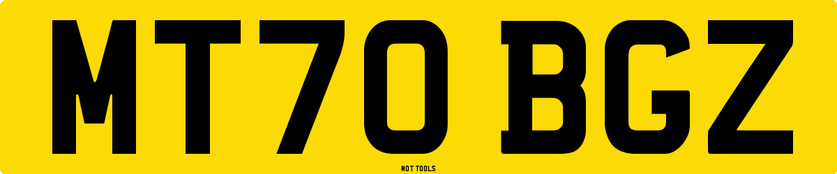 MT70BGZ MOT Check