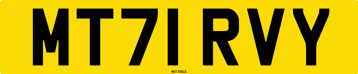MT71RVY MOT Check