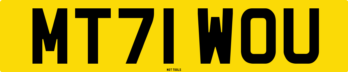 MT71WOU MOT Check