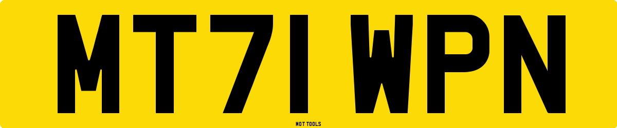 MT71WPN MOT Check