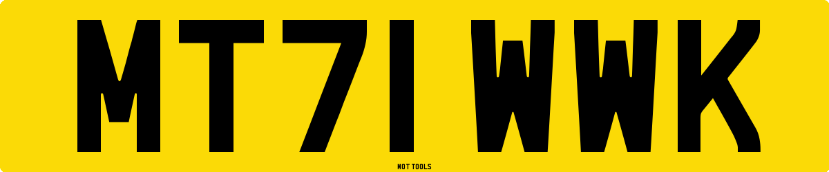 MT71WWK MOT Check