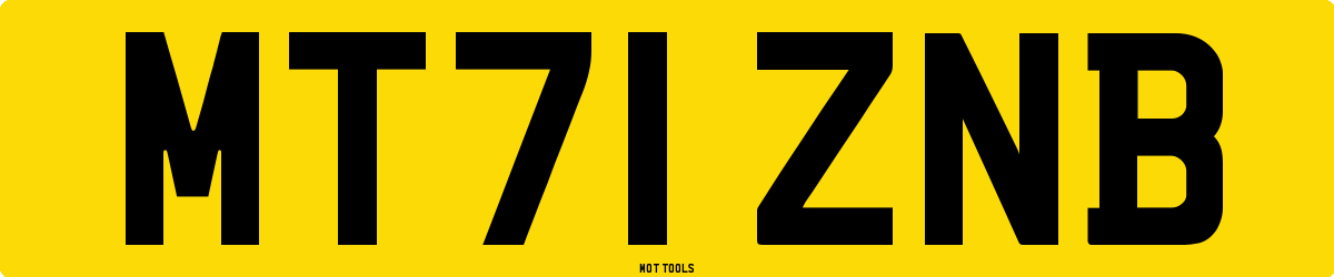 MT71ZNB MOT Check