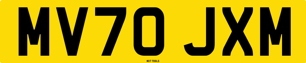 MV70JXM MOT Check