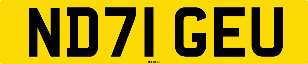ND71GEU MOT Check