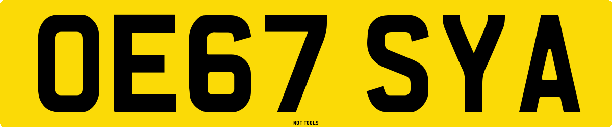 OE67SYA MOT Check