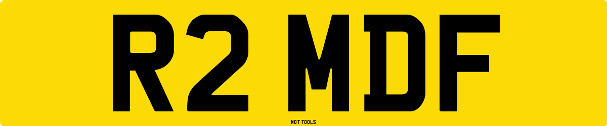 R2MDF MOT Check