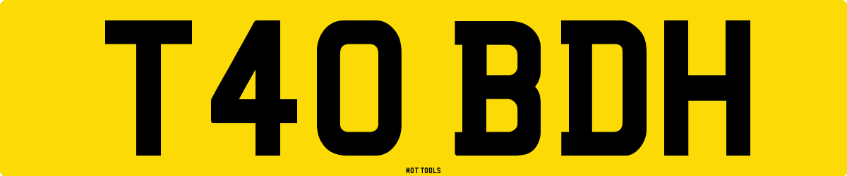 T40BDH MOT Check