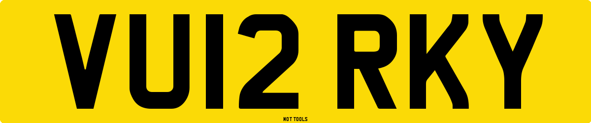 VU12RKY MOT Check