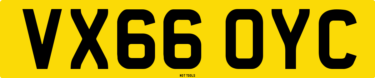 VX66OYC MOT Check