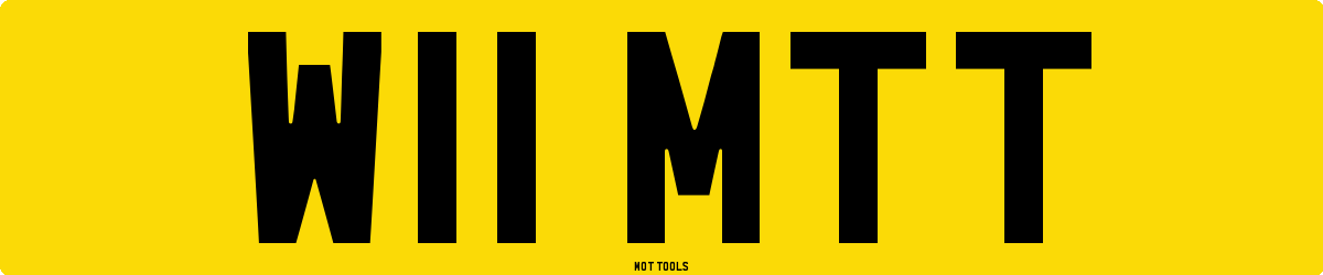 W11MTT MOT Check