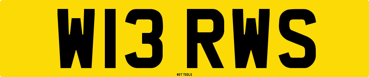 W13RWS MOT Check
