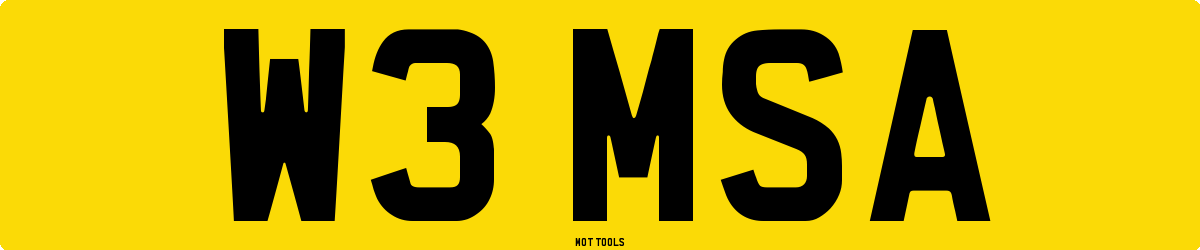 W3MSA MOT Check